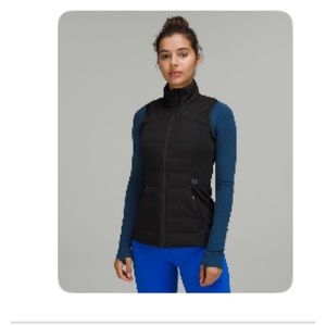 LULULEMON, “DOWN FOR IT ALL VEST”, SIZE 6, BLACK in like new condition